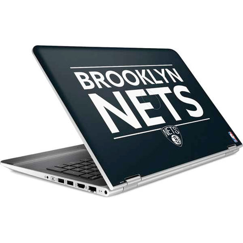 NBA Brooklyn Nets Standard - Black HP Pavilion Skin