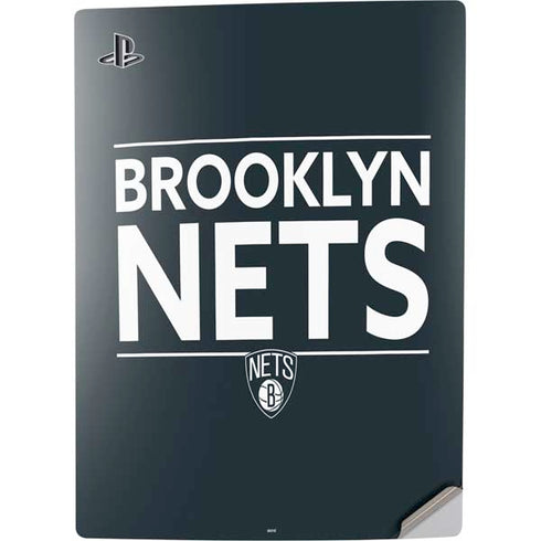 NBA Brooklyn Nets Standard - Black PS5 Digital Edition Console Skin