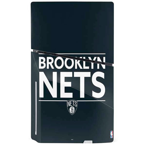 NBA Brooklyn Nets Standard - Black PS5 Slim Disk Bundle Skin