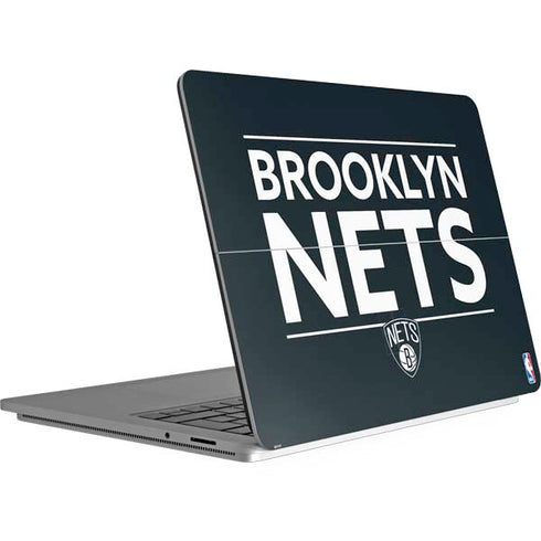 NBA Brooklyn Nets Standard - Black Surface Laptop Studio Skin