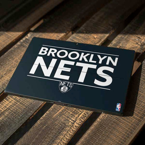 NBA Brooklyn Nets Standard - Black Surface Pro 7 Skin