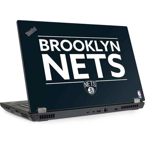 NBA Brooklyn Nets Standard - Black Lenovo ThinkPad Skin