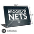 NBA Brooklyn Nets Standard - Black Universal Laptop 13in (10.6 x 7.6in) Skin