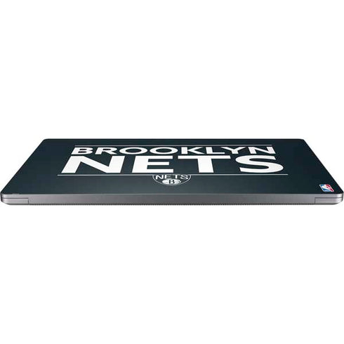 NBA Brooklyn Nets Standard - Black Universal Laptop 16.6in (13.4 x 9.7in) Skin