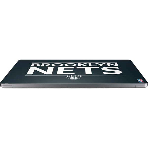 NBA Brooklyn Nets Standard - Black Universal Laptop 16in (13 x 9.4in) Skin
