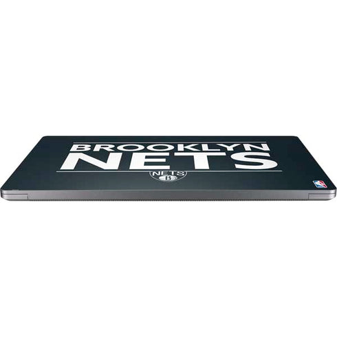 NBA Brooklyn Nets Standard - Black Universal Laptop 18in (14.6 x 10.6in) Skin