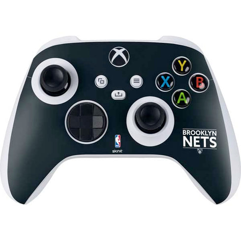NBA Brooklyn Nets Standard - Black Xbox Series S Controller Skin