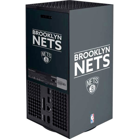 NBA Brooklyn Nets Standard - Black Xbox Series X Console Skin