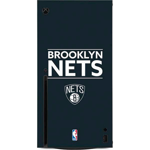 NBA Brooklyn Nets Standard - Black Xbox Series X Console Skin