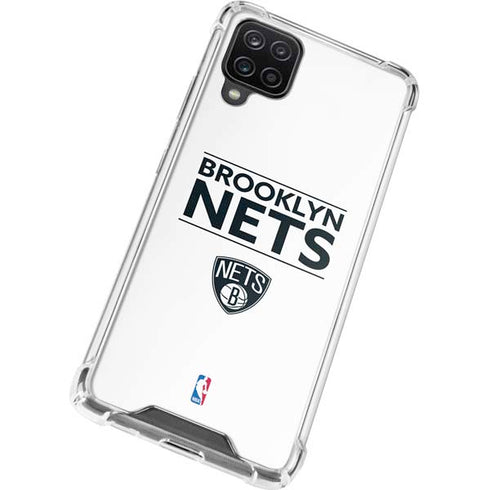 NBA Brooklyn Nets Standard - White Galaxy A12 Clear Case