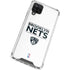 NBA Brooklyn Nets Standard - White Galaxy A12 Clear Case