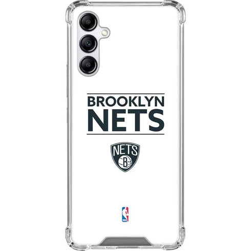 NBA Brooklyn Nets Standard - White Galaxy A15 5G Clear Case
