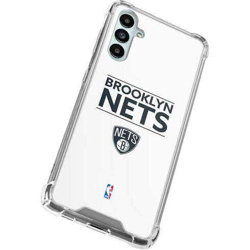NBA Brooklyn Nets Standard - White Galaxy A15 5G Clear Case
