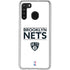 NBA Brooklyn Nets Standard - White Galaxy A21 Clear Case