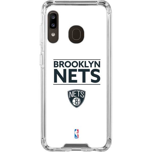 NBA Brooklyn Nets Standard - White Galaxy A30 Clear Case