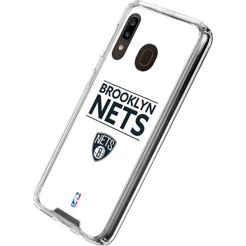 NBA Brooklyn Nets Standard - White Galaxy A30 Clear Case
