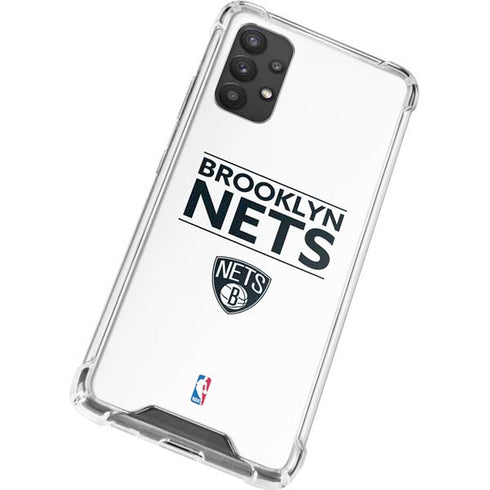 NBA Brooklyn Nets Standard - White Galaxy A32 5G Clear Case