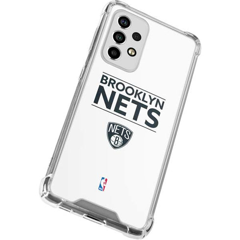 NBA Brooklyn Nets Standard - White Galaxy A33 5G Clear Case