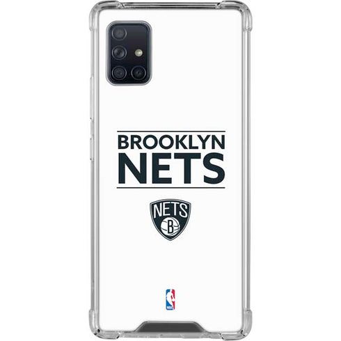 NBA Brooklyn Nets Standard - White Galaxy A51 5G Clear Case