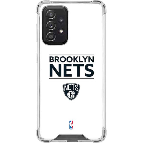 NBA Brooklyn Nets Standard - White Galaxy A52 5G Clear Case
