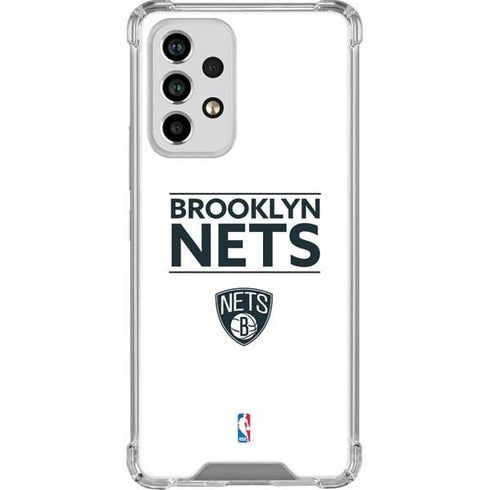 NBA Brooklyn Nets Standard - White Galaxy A53 5G Clear Case