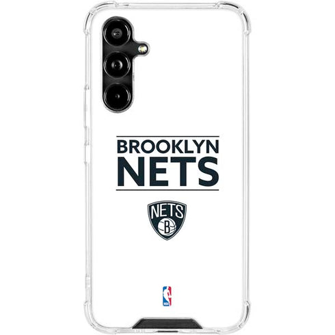NBA Brooklyn Nets Standard - White Galaxy A54 5G Clear Case
