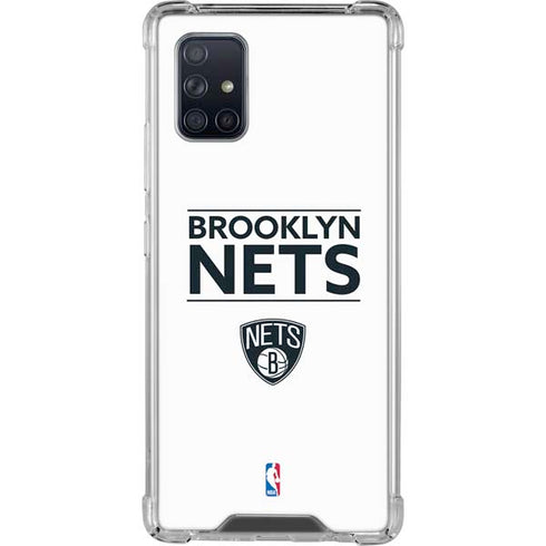 NBA Brooklyn Nets Standard - White Galaxy A71 5G Clear Case