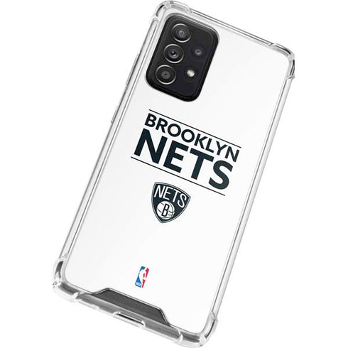 NBA Brooklyn Nets Standard - White Galaxy A72 5G Clear Case