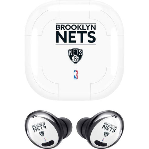 NBA Brooklyn Nets Standard - White Galaxy Buds Pro Skin