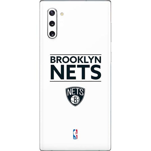 NBA Brooklyn Nets Standard - White Galaxy Note 10 Skin
