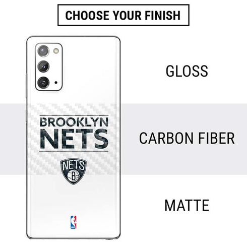 NBA Brooklyn Nets Standard - White Galaxy Note20 5G Skin