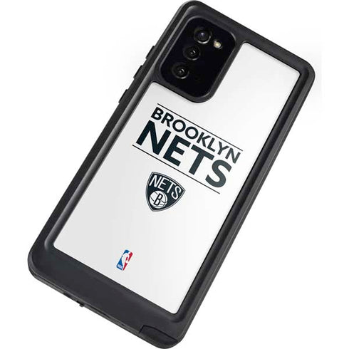 NBA Brooklyn Nets Standard - White Galaxy Note20 5G Waterproof Case
