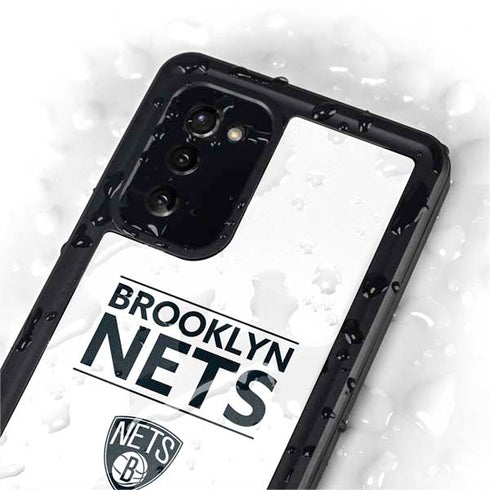 NBA Brooklyn Nets Standard - White Galaxy Note20 5G Waterproof Case