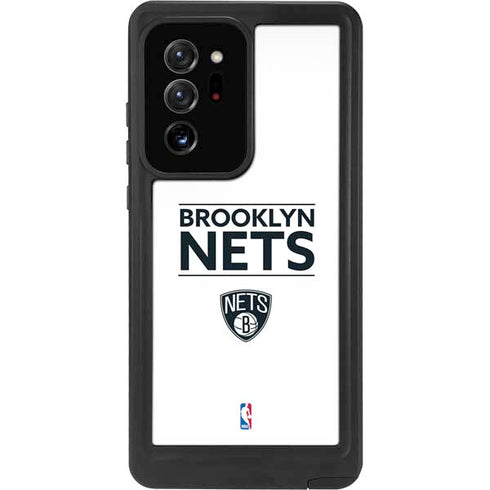 NBA Brooklyn Nets Standard - White Galaxy Note20 Ultra 5G Waterproof Case