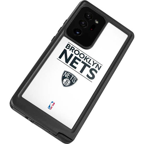 NBA Brooklyn Nets Standard - White Galaxy Note20 Ultra 5G Waterproof Case