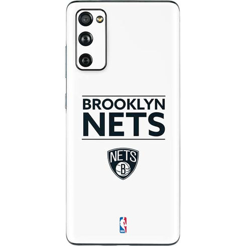 NBA Brooklyn Nets Standard - White Galaxy S20 Fan Edition Skin
