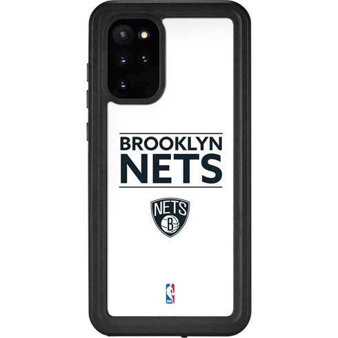 NBA Brooklyn Nets Standard - White Galaxy S20 Plus Waterproof Case