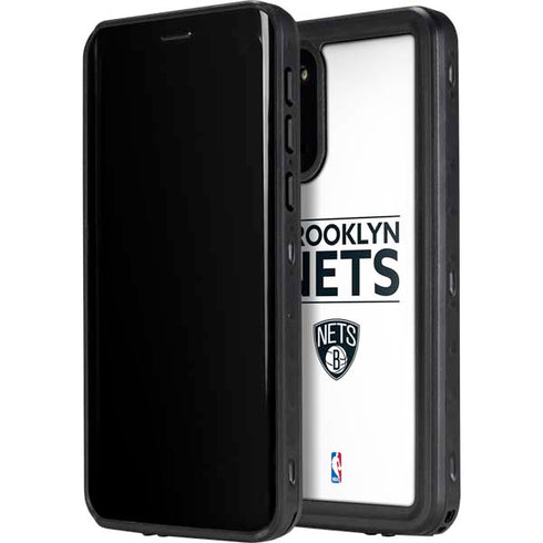 NBA Brooklyn Nets Standard - White Galaxy S20 Plus Waterproof Case
