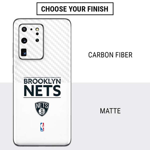 NBA Brooklyn Nets Standard - White Galaxy S20 Ultra 5G Skin