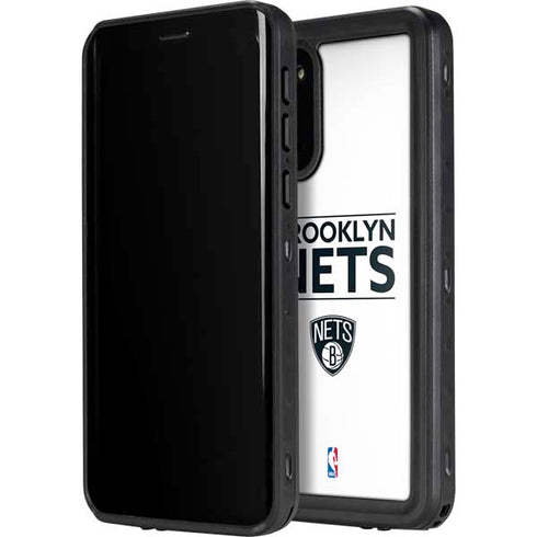 NBA Brooklyn Nets Standard - White Galaxy S20 Waterproof Case