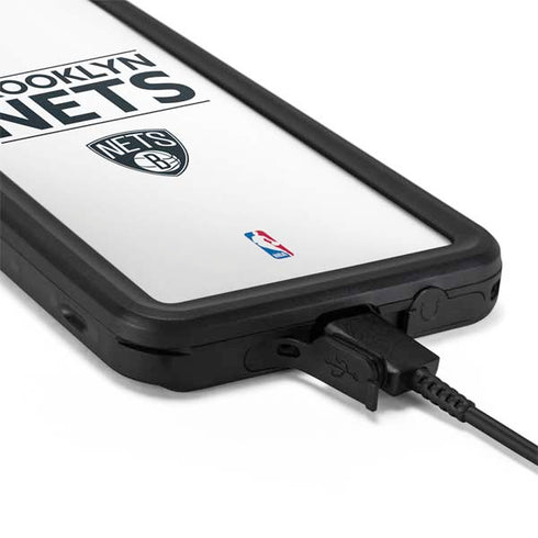 NBA Brooklyn Nets Standard - White Galaxy S20 Waterproof Case