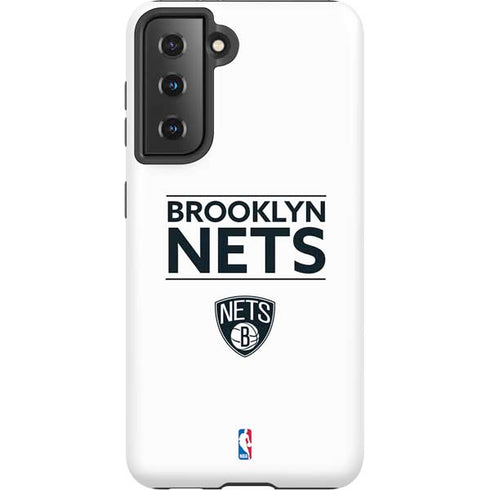 NBA Brooklyn Nets Standard - White Galaxy S21 5G Pro Case