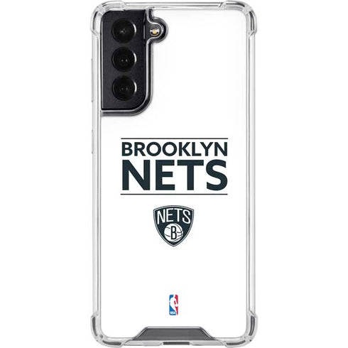 NBA Brooklyn Nets Standard - White Galaxy S22 Clear Case