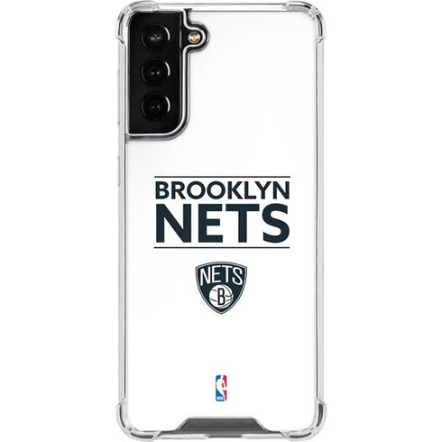 NBA Brooklyn Nets Standard - White Galaxy S22 Plus Clear Case