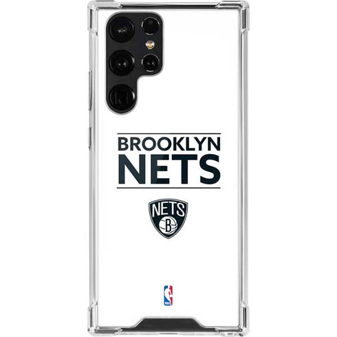 NBA Brooklyn Nets Standard - White Galaxy S22 Ultra Clear Case
