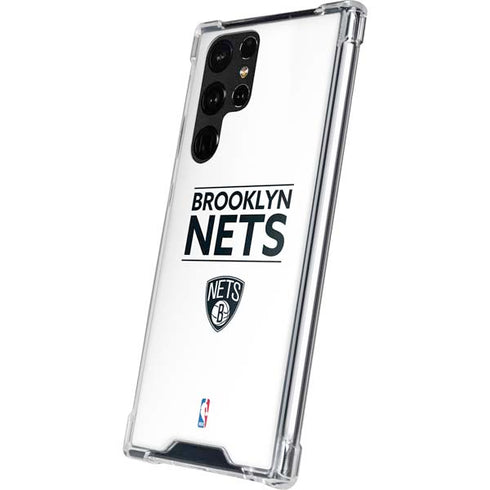 NBA Brooklyn Nets Standard - White Galaxy S22 Ultra Clear Case