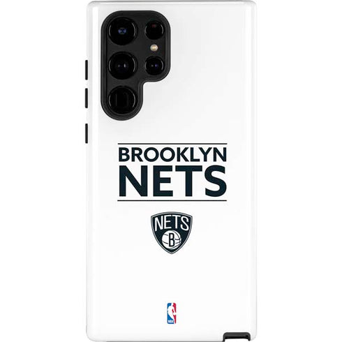 NBA Brooklyn Nets Standard - White Galaxy S22 Ultra Pro Case
