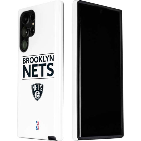 NBA Brooklyn Nets Standard - White Galaxy S22 Ultra Pro Case