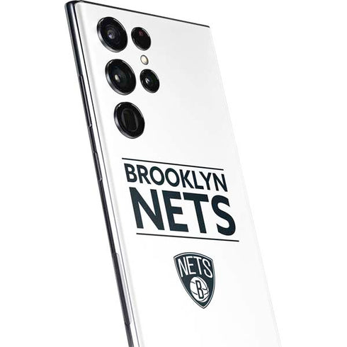 NBA Brooklyn Nets Standard - White Galaxy S22 Ultra Skin