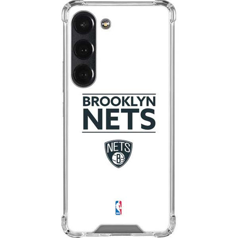 NBA Brooklyn Nets Standard - White Galaxy S23 Clear Case